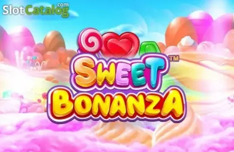 Bonbons colorés et symboles fruités explosifs